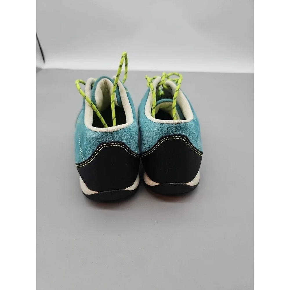 L.L. Bean Women's Suede Lace-up Sneakers Shoes Teal‎ Green Medium 7